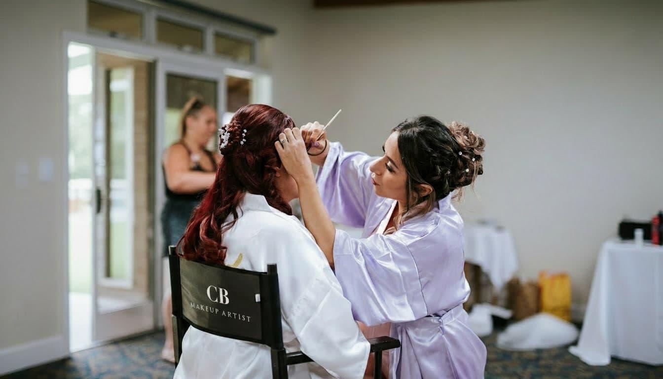 Bridal makeup trial in Winchester by Crissie Bond